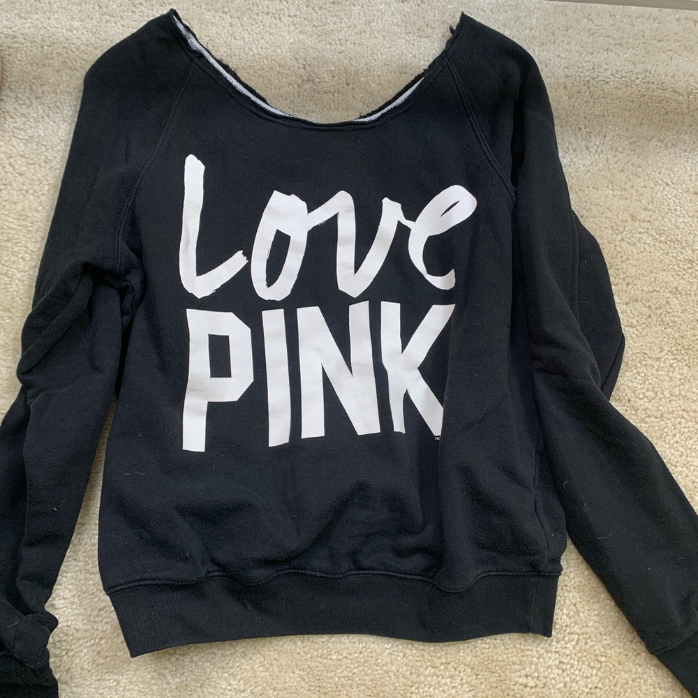 Victoria’s Secret black sweatshirt